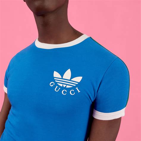 gucci adidas shirt blue|gucci adidas hard sided.